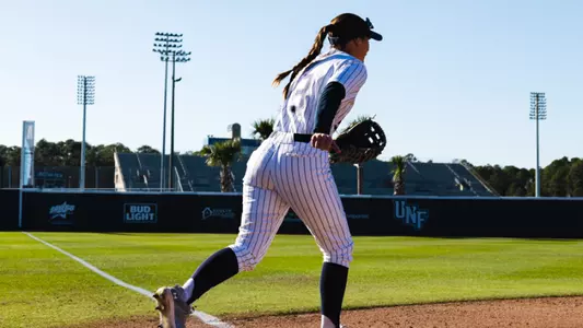 Chloe Culp running onto the field