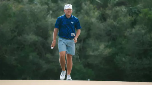 Jason Duff walking off the tee box