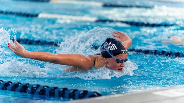 Swimming against Villanova in the pool