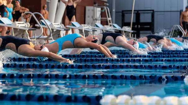 Relay team backstroke start UNF