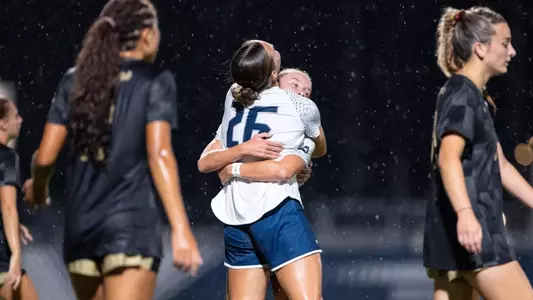 Morgan Guillemette celebrates after scoring a goal