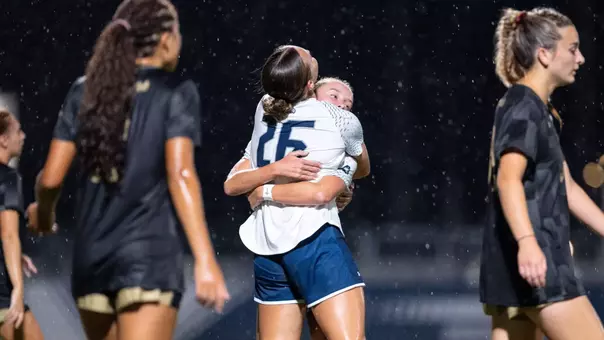 Morgan Guillemette celebrates after scoring a goal