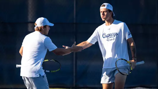 Aron Major and Daniel Marincas Celebrating after Scoring a point