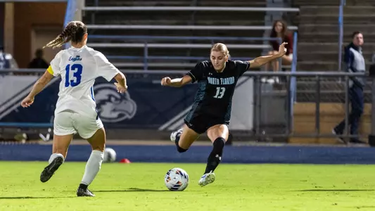 Forward Allison Souers Firing Off a Shot