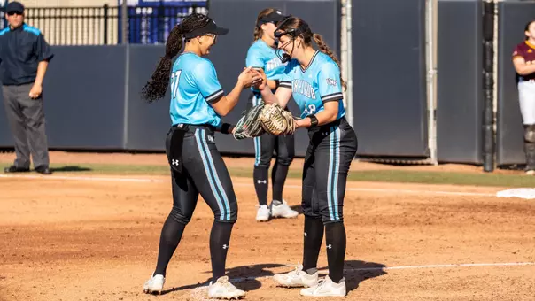 Cameron Ponich and Hannah Davila in the circle