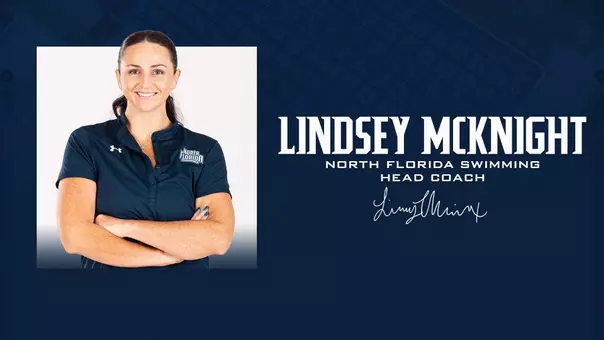 2026-27 North Florida Athletics - Lindsey McKnight Press Release Graphic