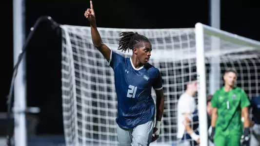 North Florida's Mikhail Keise Celebration Photo vs. South Carolina
