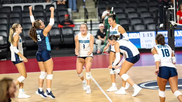 2026 North Florida Volleyball - Recap Photo vs. Furman (8/28)