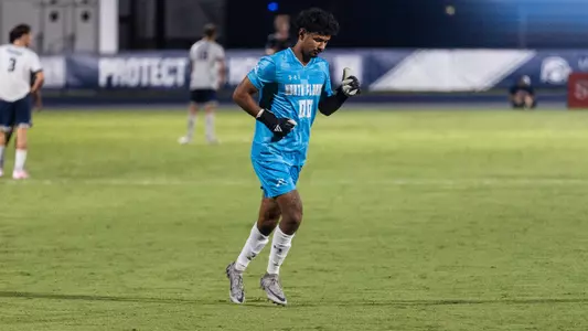 Goalkeeper Akash Poola subs into a match