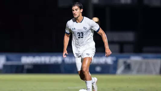 Tarik Freire during a men’s soccer match between the University of North Florida Ospreys and Trinity Baptist College at Hodges Stadium. Tuesday September 22, 2026.