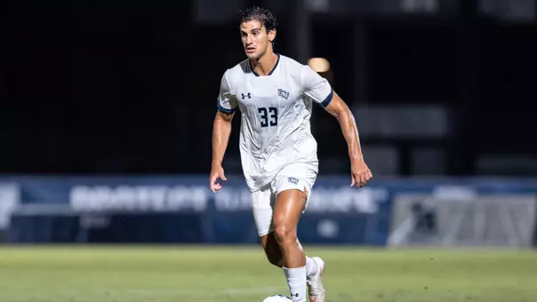 Tarik Freire during a men’s soccer match between the University of North Florida Ospreys and Trinity Baptist College at Hodges Stadium. Tuesday September 22, 2026.