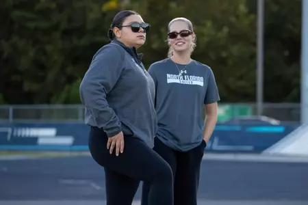 Cierra Guerra and Lili Rogers talk to each other