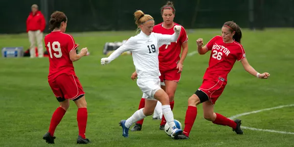 WOMEN'S SOCCER RECORDS 2-1 WIN AGAINST HARTFORD Image