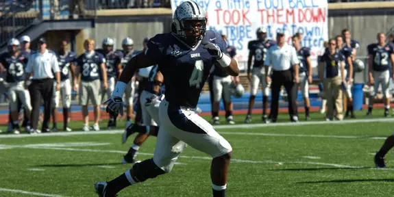 FOOTBALL UPSETS BALL STATE, 23-16, CAPTURES FIFTH-STRAIGHT WIN OVER FBS FOE Image