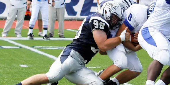 NO. 17 FOOTBALL KNOCKS OFF NO. 9 VILLANOVA, 31-24 Image