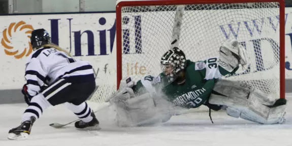 Lascelle Records Hat Trick in Women's Ice Hockey Team's 8-5 Loss to Dartmouth Image