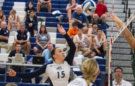 Volleyball Captures Seventh-Straight Win, 3-1, Over Stony Brook Image