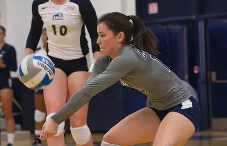 Volleyball Wins Conference Opener, 3-0, Over Providence Image
