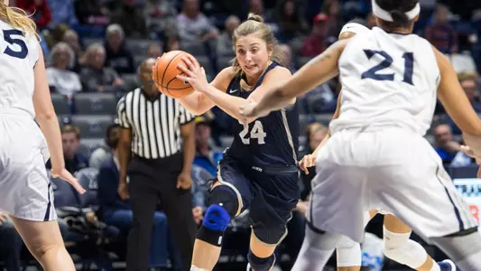Olivia Healy led the Wildcats with 15 points and seven rebounds against Maine on Wednesday night.