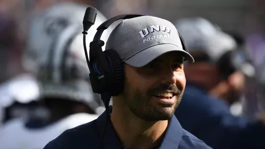 UNH interim head coach Ricky Santos and the Wildcats are looking to get the Brice-Cowell Musket back Saturday.