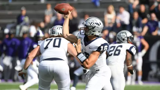 True freshman Max Brosmer passed for his first two career touchdowns on Saturday night. (Gil Talbot photo)