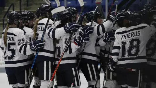 The celebration of Maddie Truax' OT goal is under way.