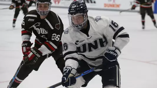 Filip Engaras had three assists in Saturday's 5-4 overtime win over Northeastern.