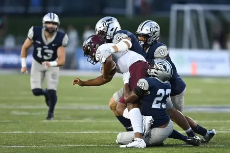 Pop Pop Bush (23) and the Wildcats will look to keep Stony Brook under wraps Saturday. (Gil Talbot photo)