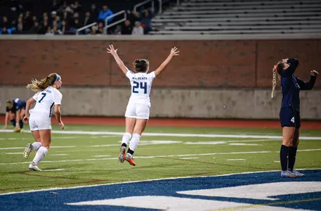 The Thrill of Victory - Whitney Wiley (7) and Abbi Maier(24). (China Wong photo)