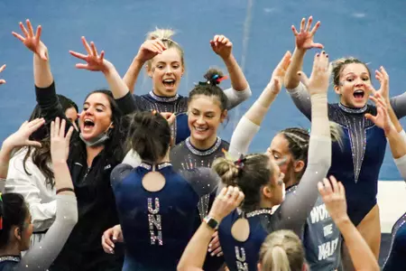 Gymnastics Team Celebration