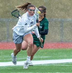 Captured during the University of New Hampshire vs Binghamton Women’s Lacrosse Game at Wildcat Stadium, University of New Hampshire, Durham, NH 03824 in Durham, NH on 3/25/23. Photo: Tim Cardew