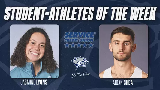 Student-Athletes of the Week_02.19.25_Jasmine Lyons_Aidan Shea