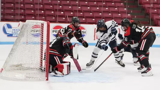 Addison Spitz fires the puck on net.