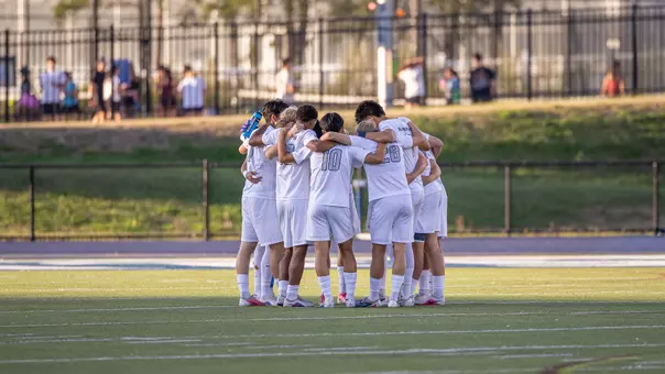 Men's Soccer Huddle