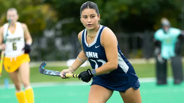 Julianna Casucci in action vs. UVM at Memorial Field in 2026