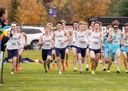 Wildcat men's XC athletes running at 2026 AE Championship