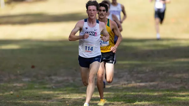 Gavin Malark races at New England XC Championships at Hopkinton State Fairgrounds