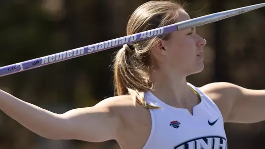Kristen Kirk javelin throw at the 3rd Annual Jim Boulanger Invitational on April 4, 2026