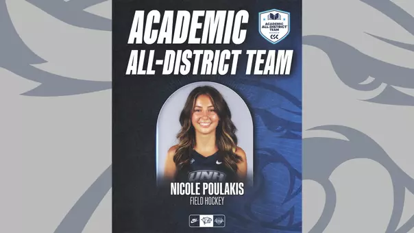 Nicole Poulakis of the field hockey team was named to the 2026 CSC Academic Women's At-Large All-District Team