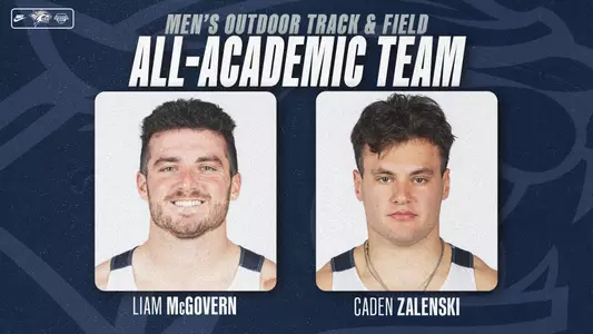 Liam McGovern and Caden Zalenski were named to the 2026 America East Men's Outdoor Track and Field All-Academic Team