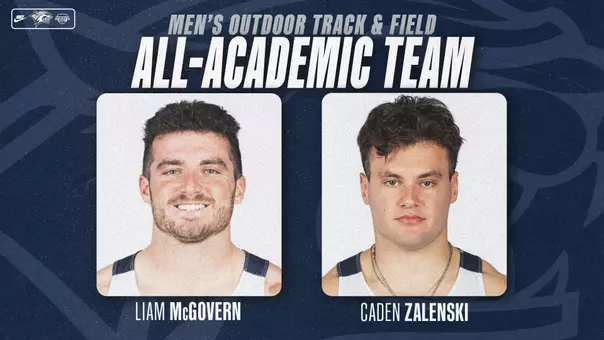 Liam McGovern and Caden Zalenski were named to the 2026 America East Men's Outdoor Track and Field All-Academic Team