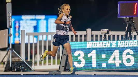Ruth White finishes ninth in the 10,000m at the NCAA East First Round on May 28, 2026