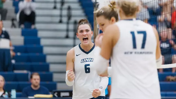 Lucy Chertock celebrates during VB