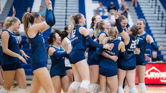 Team celebrates winning the Holly Young Invitational