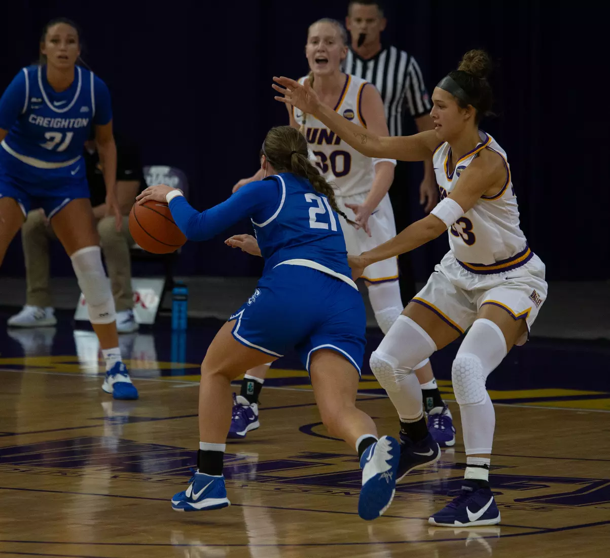 UNI Women's Basketball vs Creighton.