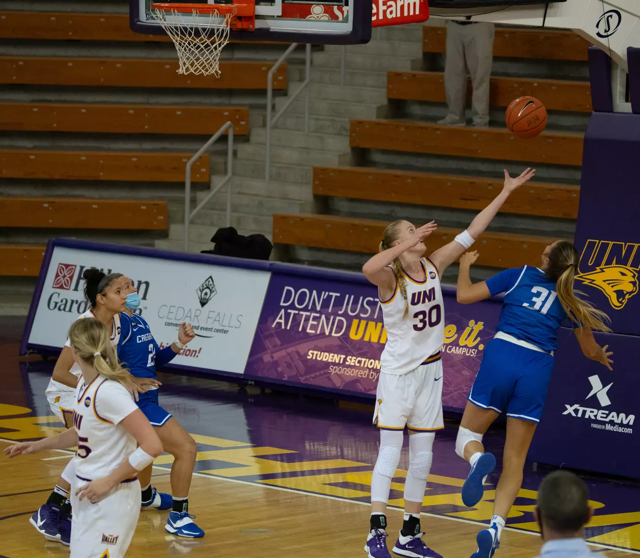 UNI Women's Basketball vs Creighton.