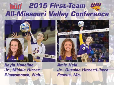 Kayla Haneline Amie Held 2015 All-Conference