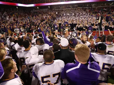 UNI wins at Iowa State - fight song