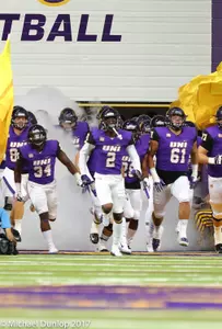 UNI Garage Door Entrance vs Cal Poly