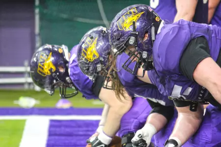 UNI football offensive line